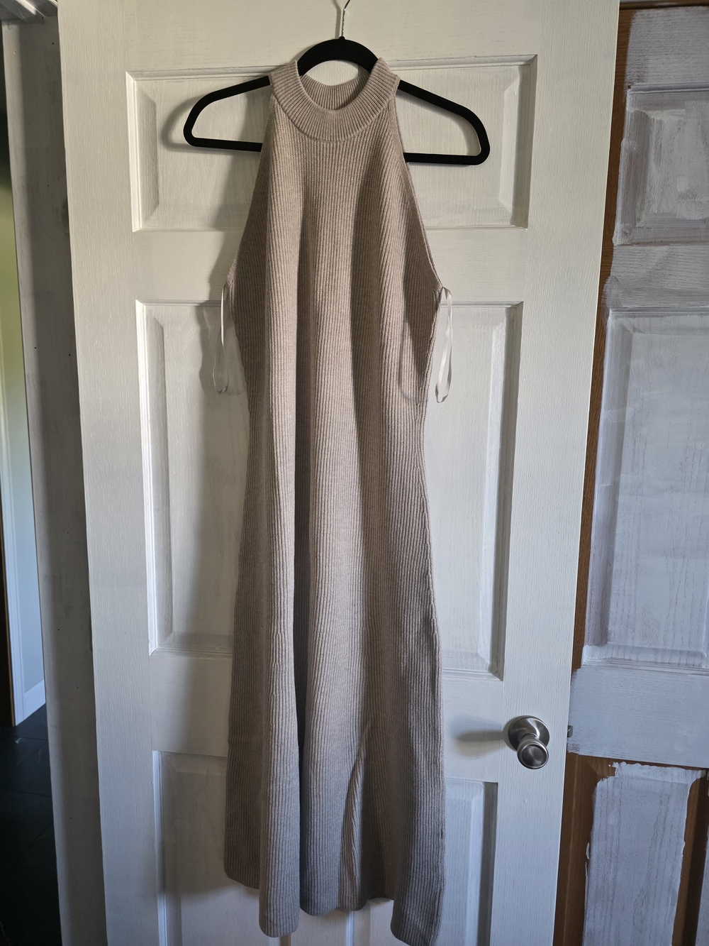 Sleeveless Maxi Knit Dress - Taupe